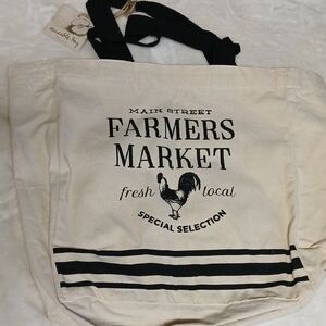 *NWT* Farmers Market Canvas Tote Bag